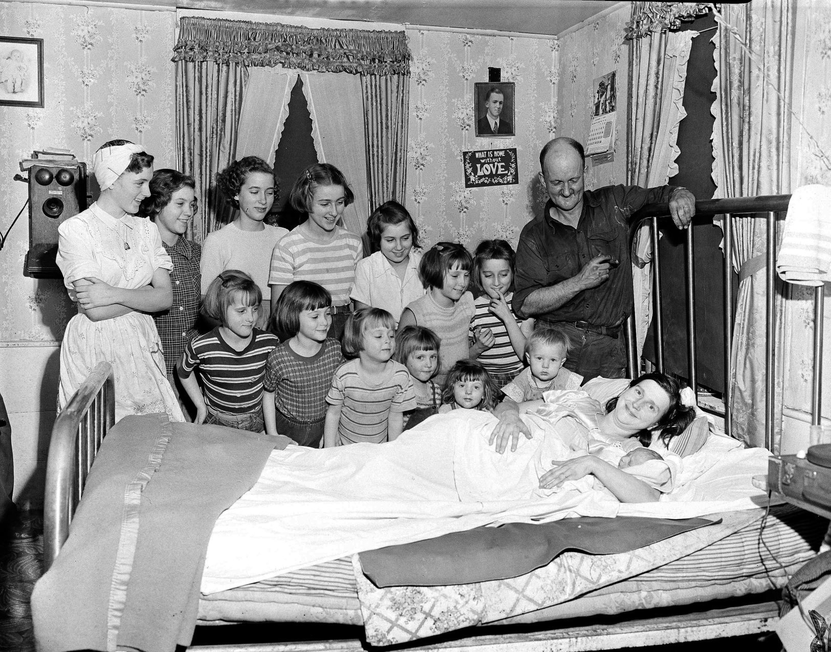 1954: 13 girls ... and finally a boy